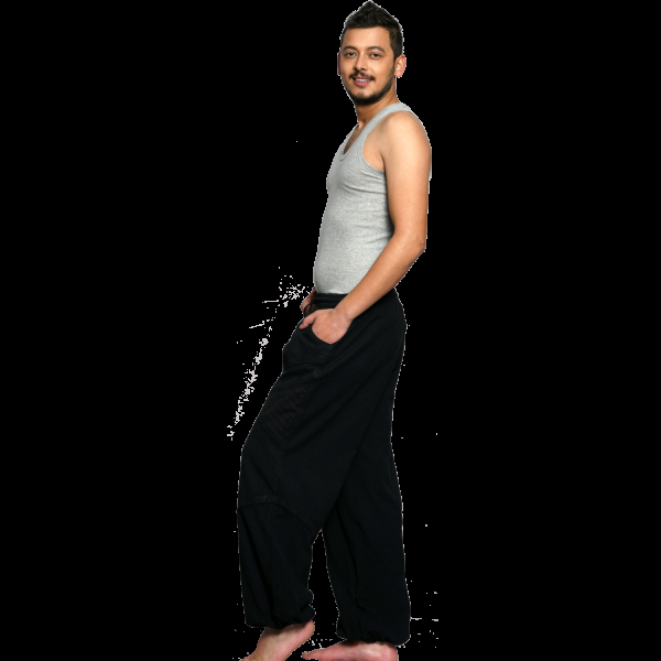 Simandra Freizeithose "Triangle" - Schlupfhose für Yoga & Fitness Herren Kostenloser Versand international