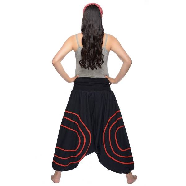 Simandra Haremshose "Cercles" - Pumphose - Aladinhose - Pluderhose - Freizeithose - für Damen Im Verkauf