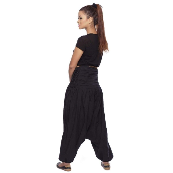 Simandra Haremshose "Jaya" für Damen - Pumphose im Aladin-Stil - Pluderhose für Sport & Freizeit 50% Rabatt für begrenzte Zeit