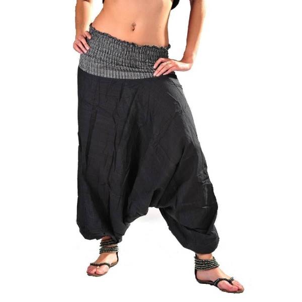 Simandra Haremshose Pumphose Aladinhose Pluderhose Yoga Goa Sarouel Baggy Aladin Freizeithose Ranya
