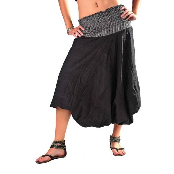 Simandra Haremshose Pumphose Aladinhose Pluderhose Yoga Goa Sarouel Baggy Aladin Freizeithose Ranya Auslauf