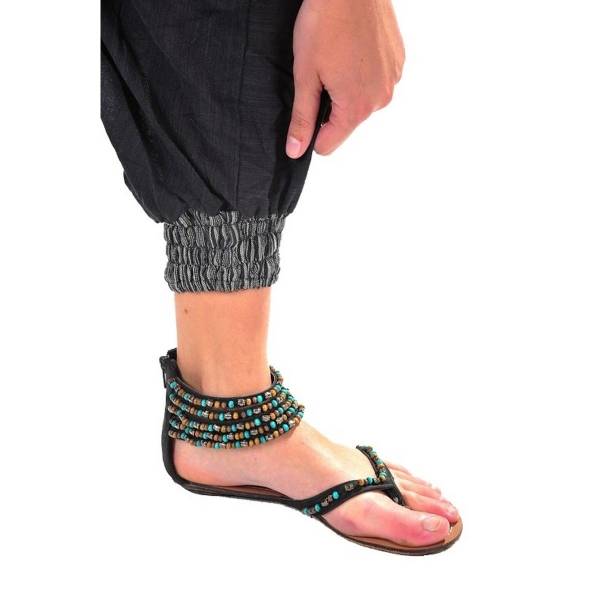 Simandra Haremshose Pumphose Aladinhose Pluderhose Yoga Goa Sarouel Baggy Aladin Freizeithose Ranya Auslauf