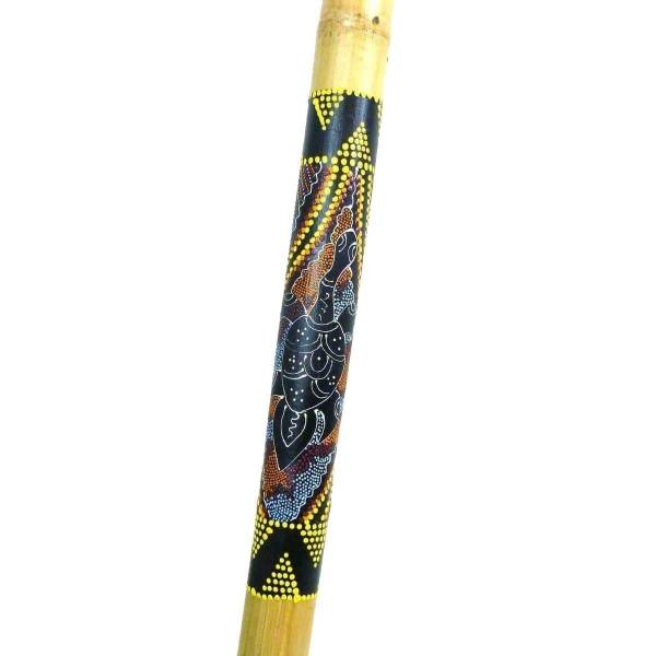 Simandra Didgeridoo Bambus Holz Aborigini bemalt geschnitzt Instrument fair Gecko Schildkröte Dot Painting Hotsell