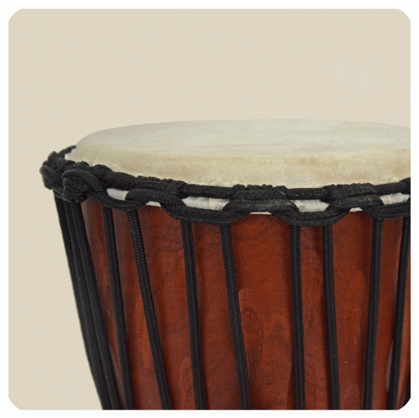 Simandra Djembe geschnitzt 40 cm Bongo Afrikanische Trommel aufwendige Schnitzerei Günstiger Verkauf
