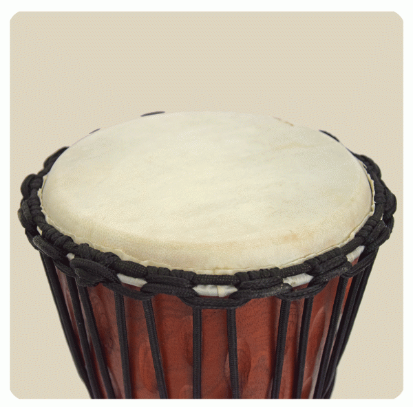 Simandra Djembe geschnitzt 40 cm Bongo Afrikanische Trommel aufwendige Schnitzerei Günstiger Verkauf