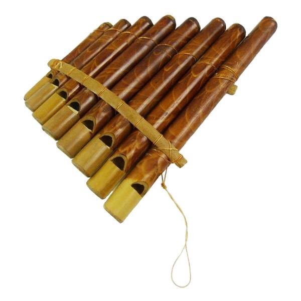 Simandra Panflöte Pfeife Bambus Blas Instrument Handarbeit Musik Rhythmus Klang Percussion Kinder Spielzeug
