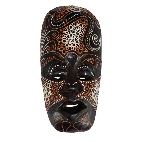 Simandra Afrikanische Maske aus Holz - bemalt - klein