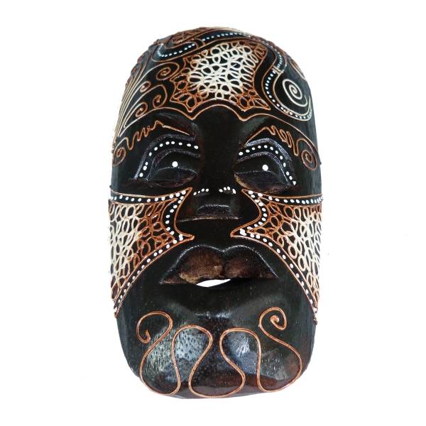 Simandra Afrikanische Maske aus Holz - bemalt - klein Top Angebot
