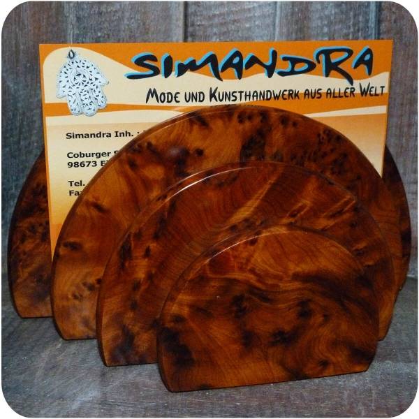 Simandra Briefhalter Briefbox Briefablage Letterbox Organizer Büro Schreibtischset Box Holz Thuja Neueste Mode