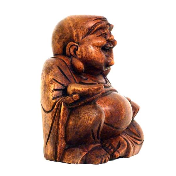 Simandra Happy Buddha Holz Figur Skulptur Abstrakt Holzfigur Statue Afrika Asia Glücksbringer Handarbeit Deko Große Rabatte
