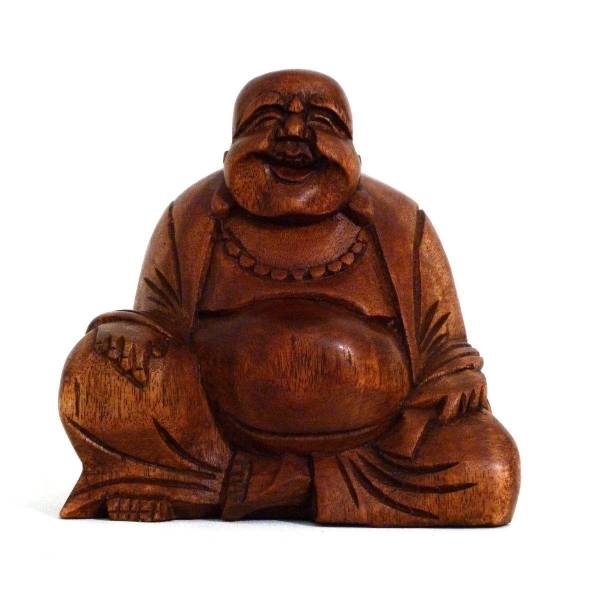 Simandra Happy Buddha Holz Figur Skulptur Abstrakt Holzfigur Statue Afrika Asia Glücksbringer Handarbeit Deko Große Rabatte