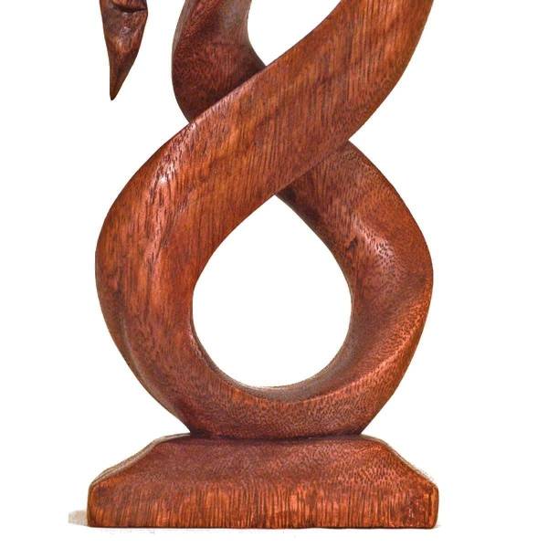 Simandra Holz Figur Skulptur Abstrakt Holzfigur Statue Afrika Asia Handarbeit Deko Hingabe Kauf eins, bekomm eins gratis