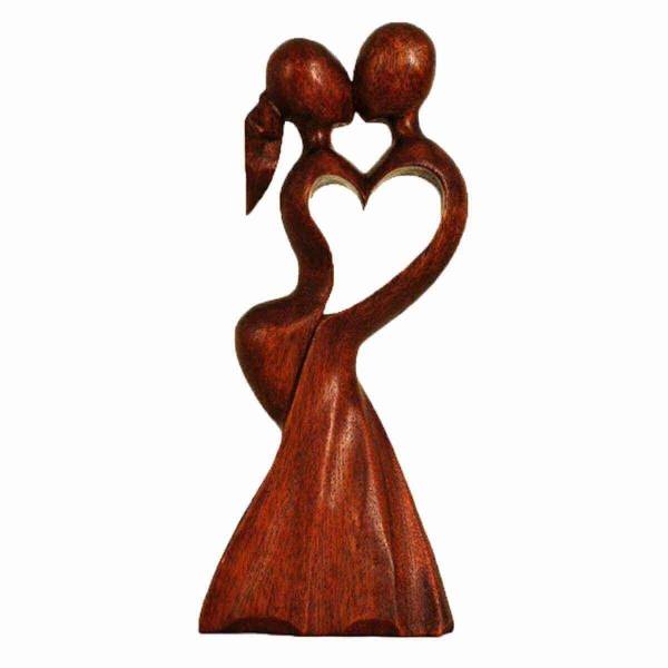 Simandra Holz Figur Skulptur Abstrakt Holzfigur Statue Afrika Asia Handarbeit Deko Hochzeit Tägliche Deals