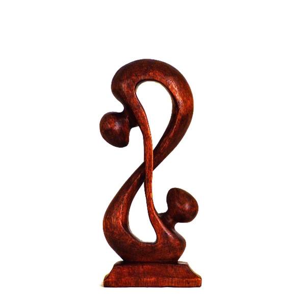 Simandra Holz Figur Skulptur Abstrakt Holzfigur Statue Afrika Asia Handarbeit Deko Verbunden