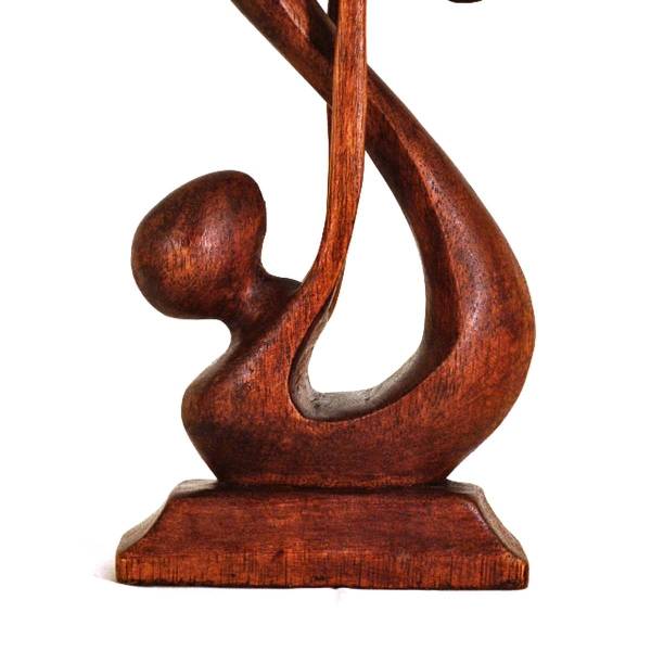 Simandra Holz Figur Skulptur Abstrakt Holzfigur Statue Afrika Asia Handarbeit Deko Verbunden Tiefpreis