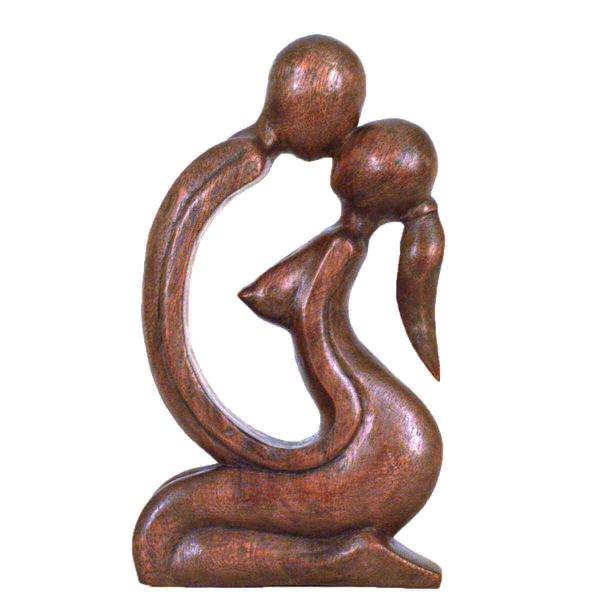 Simandra Holz Figur Skulptur Abstrakt Holzfigur Statue Afrika Asia Handarbeit Deko Zusammen