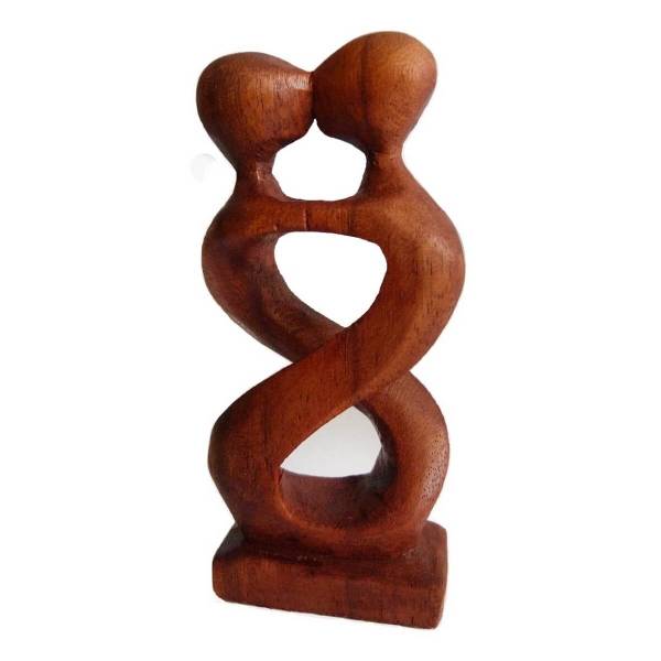 Simandra Holz Figur Skulptur Abstrakt Holzfigur Statue Afrika Asia Handarbeit Deko Zweisam