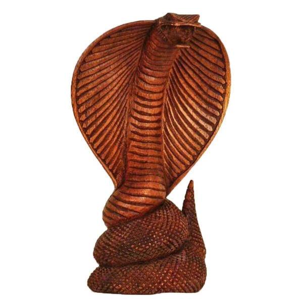 Simandra Kobra Holz Figur Skulptur Abstrakt Holzfigur Statue Afrika Asia Handarbeit Deko Cobra