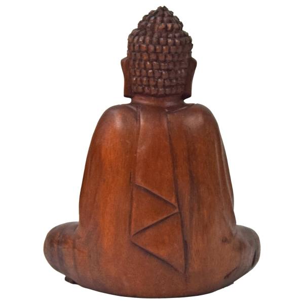 Simandra Om Buddha Amitabha 20 cm Statue sitzend Holz Skulptur Lotus Meditation Feng-Shui JETZT KAUFEN