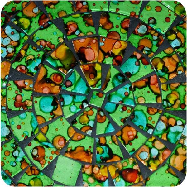 Simandra Mosaikschale 3-Set Tonschale Glasschale Dekoschale Mosaik Kunsthandwerk Glassteine Deko rund klein Nur für heute