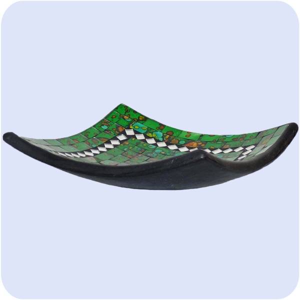 Simandra Mosaikschale Tonschale Glasschale Dekoschale Mosaik Kunsthandwerk Glassteine Deko Quadrat Spiegel mittel 50% Rabatt mit kostenlosem Versand
