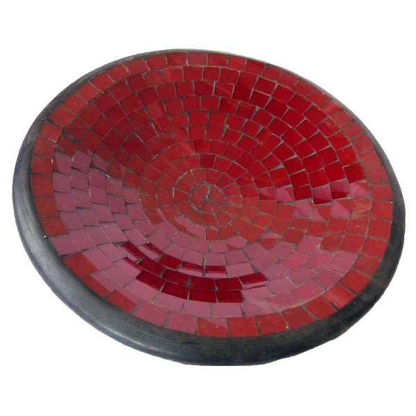 Simandra Mosaikschale Tonschale Glasschale Dekoschale Mosaik Kunsthandwerk Glassteine Deko rund M Kostenloser Versand international
