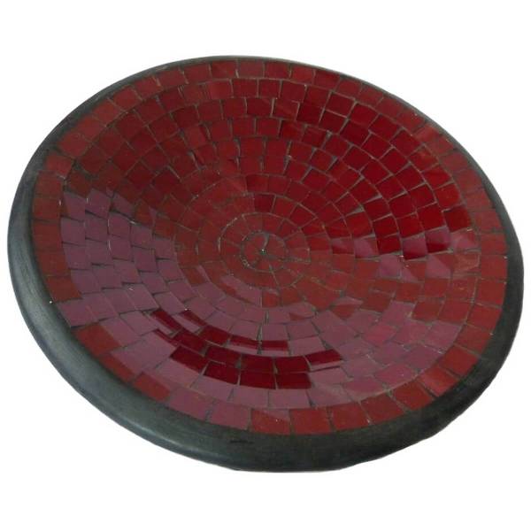 Simandra Mosaikschale Tonschale Glasschale Dekoschale Mosaik Kunsthandwerk Glassteine Deko rund M Kostenloser Versand international