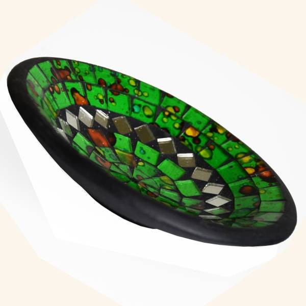 Simandra Mosaikschale Tonschale Glasschale Dekoschale Mosaik Kunsthandwerk Glassteine Deko rund Spiegel M Speichern exportieren