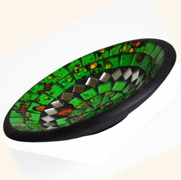 Simandra Mosaikschale Tonschale Glasschale Dekoschale Mosaik Kunsthandwerk Glassteine Deko rund Spiegel M Speichern exportieren