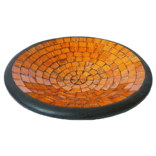 Simandra Mosaikschale Tonschale Glasschale Dekoschale Mosaik Kunsthandwerk Glassteine Deko rund XXL Rabatte dieses Monats