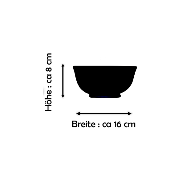 Simandra Orientalische marokkanische Keramikschale Keramik Müsli Obst Salat Schale Schüssel Deko mittel Auslauf
