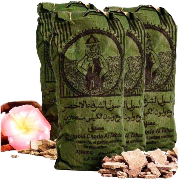 Simandra Ghassoul Wascherde Bio Vegan Tonerde Lavaerde Shampoo Haar Körperpflege Gesichtsmaske Peeling 10x500 g Angebote
