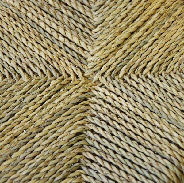Simandra Scandi Stil Holzhocker Hocker Fußhocker mit geflochtenen Palmenblättern 20x20 cm Saisonschlussverkauf