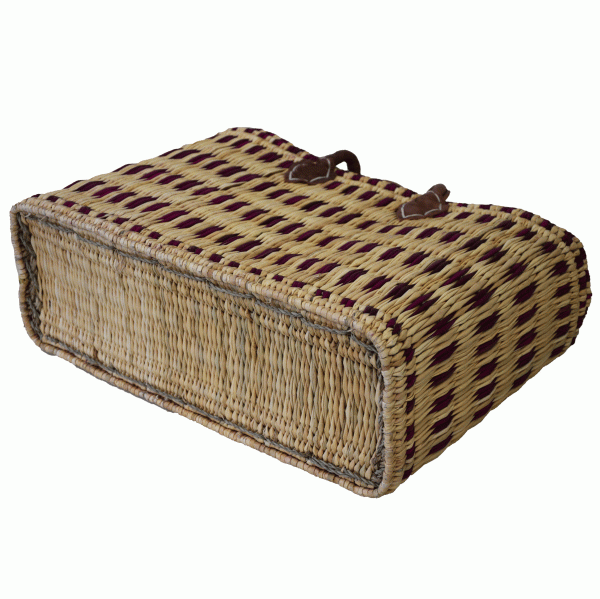 Simandra Seegras Tasche klein kurzer Griff Einkaufskorb Flechtkorb Korbtasche Korb Vatertagsangebot
