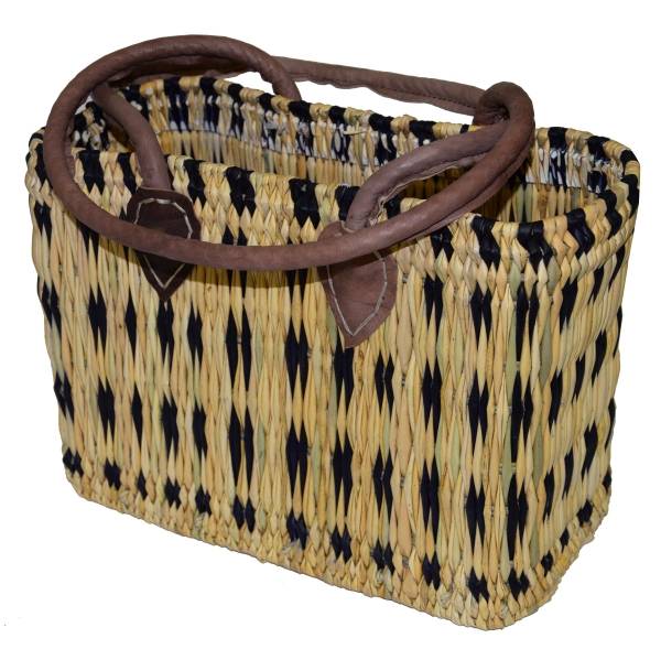 Simandra Seegras Tasche klein langer Griff Einkaufskorb Flechtkorb Korbtasche Korb