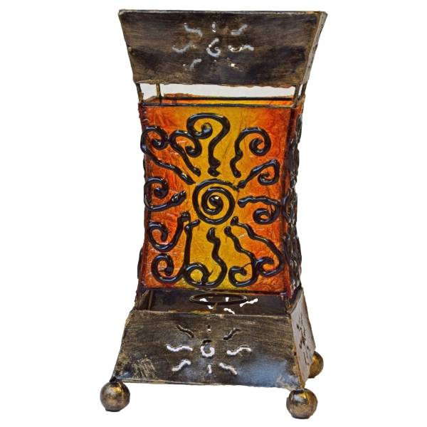 Simandra Deko-Leuchte Stimmungsleuchte asiatische Lampe Stehleuchte Tischleuchte Tischlampe Bali Asia XENIA 26 cm orange Große Rabatte