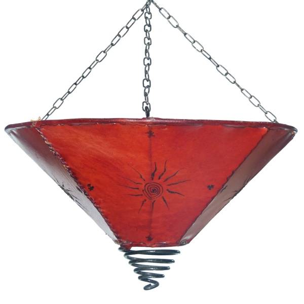 Simandra Orientalische Lampe Deckenleuchte Hängelampe marokkanische Deckenlampe Lederlampe Fuego Sonne 40 cm Kauf eins, bekomm eins gratis