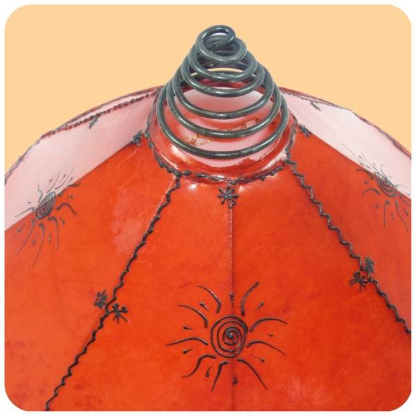 Simandra Orientalische Lampe Deckenleuchte Hängelampe marokkanische Deckenlampe Lederlampe Fuego Sonne 40 cm Kauf eins, bekomm eins gratis