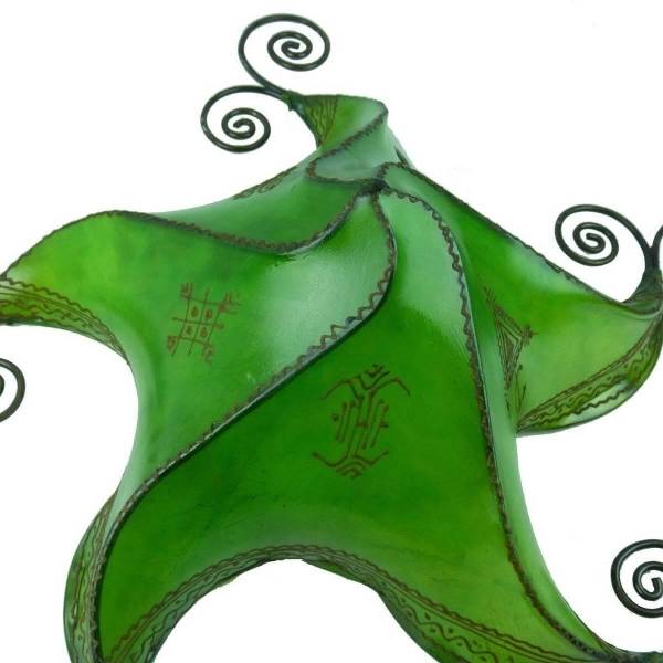 Simandra Orientalische Lampe Deckenleuchte Hängelampe marokkanische Deckenlampe Lederlampe STERN Berber Star 70 cm Sonderangebote