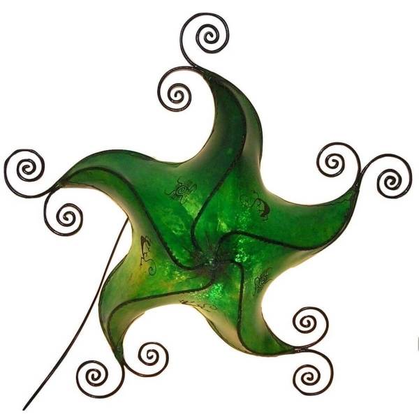 Simandra Orientalische Lampe Deckenleuchte Hängelampe marokkanische Deckenlampe Lederlampe STERN Gecko Star 70 cm VIP-Rabatte