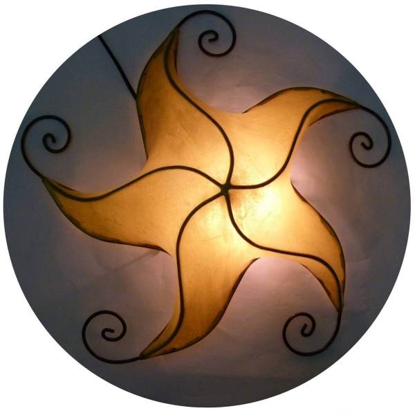 Simandra Orientalische Lampe Deckenleuchte Hängelampe marokkanische Deckenlampe Lederlampe STERN Nejma 50 cm Tiefpreis