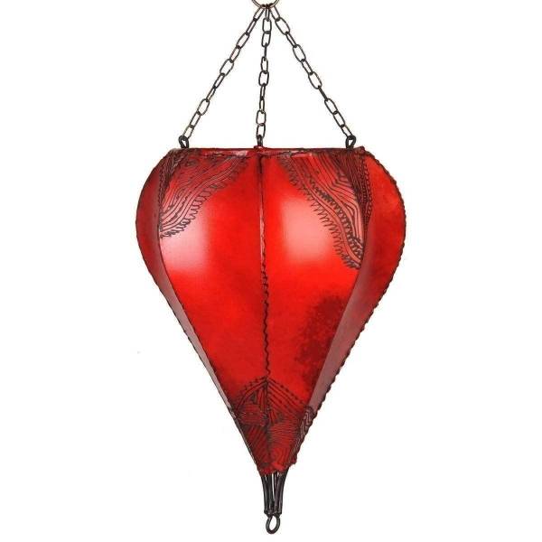 Simandra Orientalische Lampe Deckenleuchte Hängelampe marokkanische Deckenlampe Lederlampe Tropfen Orient 40 cm Super Sparpreis