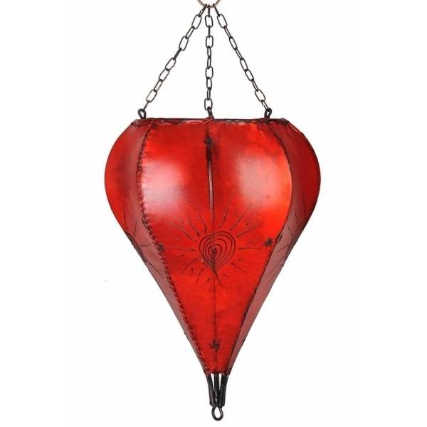 Simandra Orientalische Lampe Deckenleuchte Hängelampe marokkanische Deckenlampe Lederlampe Tropfen Sonne 40 cm Wochenangebot