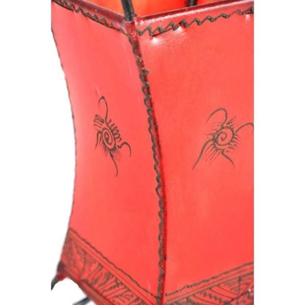 Simandra Orientalische Lampe Hennalampe marokkanische Lederlampe Tischleuchte Stehleuchte Carree Sonne 30 cm Begrenzte Freigabe