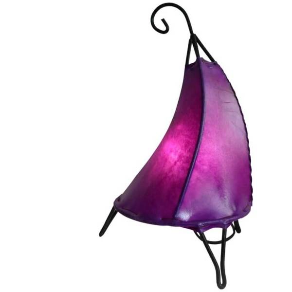Simandra Orientalische Lampe Hennalampe marokkanische Lederlampe Tischleuchte Stehleuchte Henna Tissir einfarbig 35-38 cm Letzter Tag
