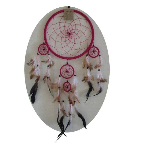 Simandra Traumfänger Dreamcatcher Federn Träume Geschenk Dekor Hängend Windspiel Raumharmonisierung 11 cm