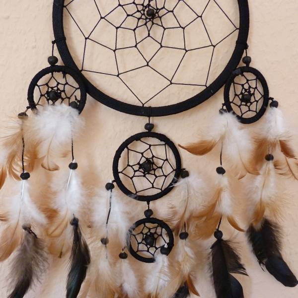 Simandra Traumfänger Dreamcatcher Federn Träume Geschenk Dekor Hängend Windspiel Raumharmonisierung 32 cm Discount Store für neue Produkte