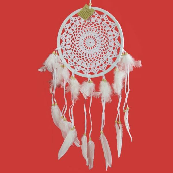 Simandra Traumfänger Dreamcatcher gehäkelt 60 cm lang Nur noch ein Tag übrig