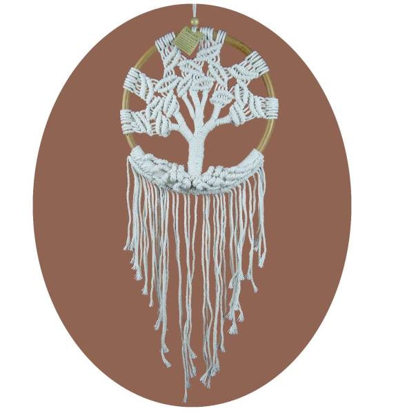 Simandra Traumfänger Dreamcatcher Lebensbaum Träume Windspiel Geschenk Deko Hängend weiß 28 x 80 cm Riesige Rabatte