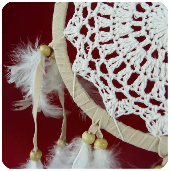 Simandra Traumfänger Dreamcatcher Windspiel Federn Träume Geschenk Deko Hängend gehäkelt 16 cm Clearance-Verkauf
